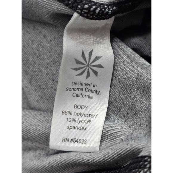 Athleta Leggings Womens Sz Small Charutanga Cropped Black Ombré Capri Sweatpants - Picture 7 of 11